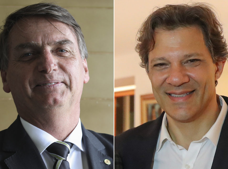 Pesquisa Ibope: Bolsonaro, 59% e Haddad, 41%