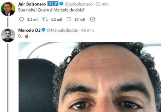 Marcelo D2 provoca Bolsonaro no Twitter