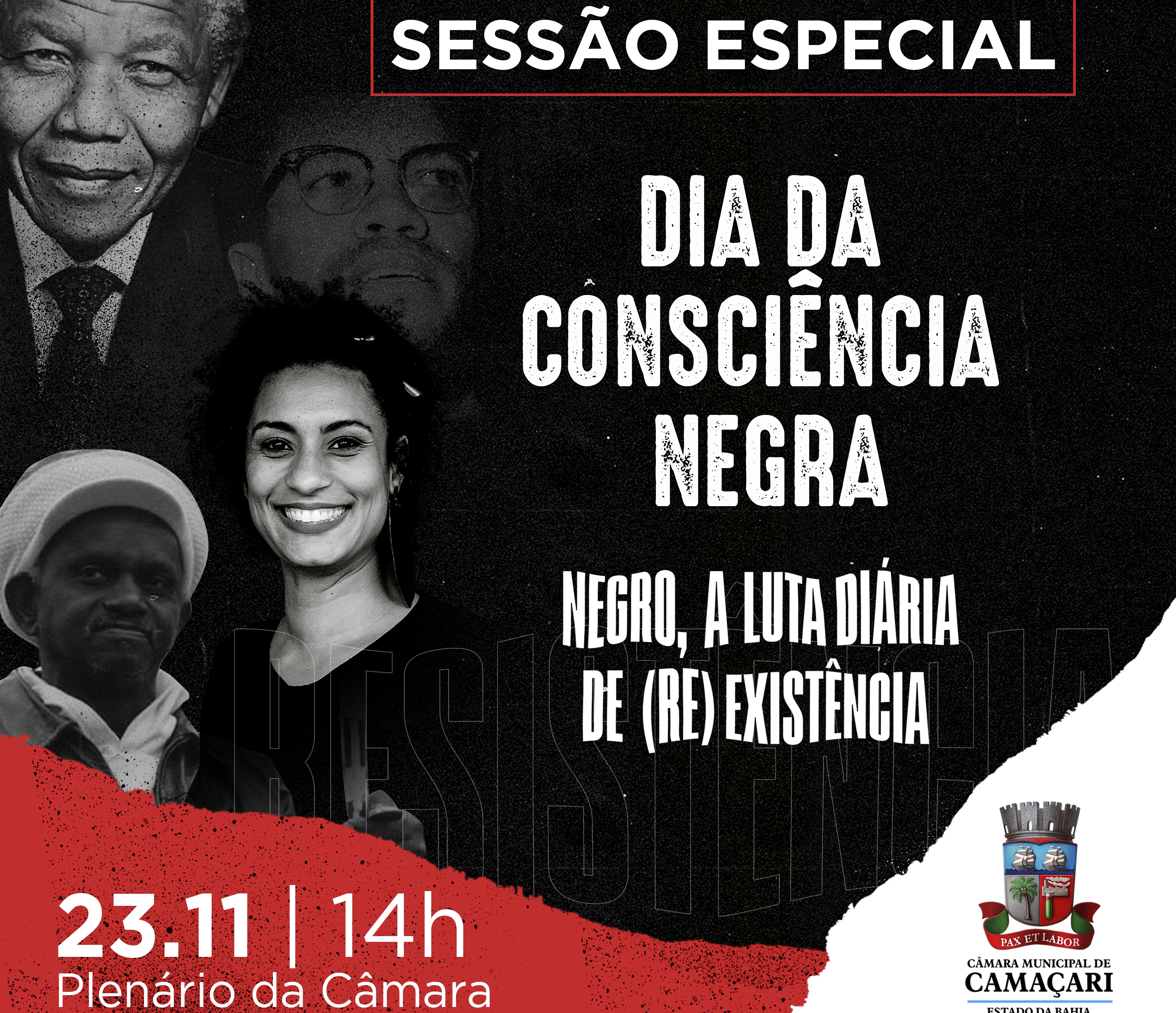 Dia da Consciência Negra será comemorado com Sessão Especial na Câmara nesta sexta (23)