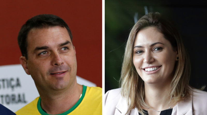 PT pede para PGR investigar contas de Flávio e Michelle Bolsonaro