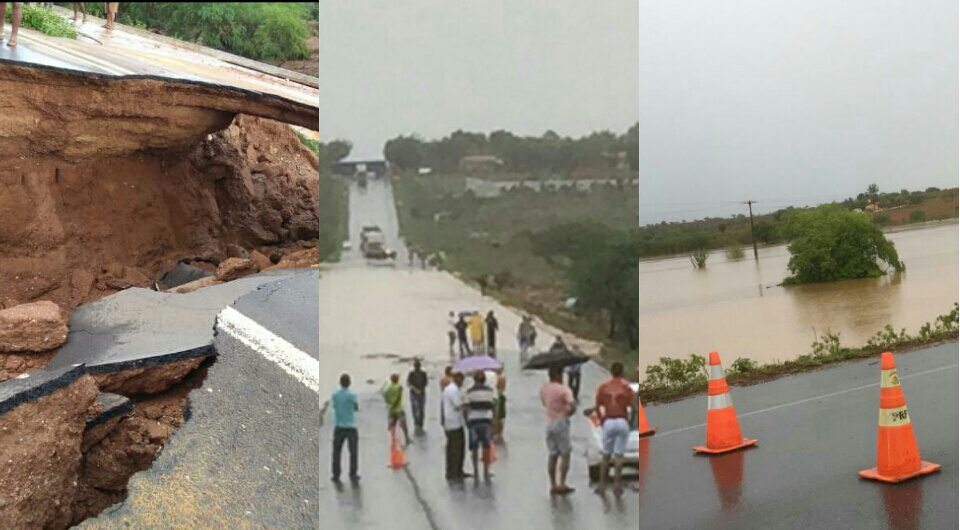 Vídeos: chuva forte deixa municípios baianos em estado de emergência