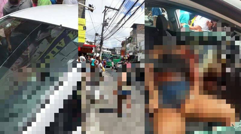 Casal é executado a tiros dentro do carro em Salvador