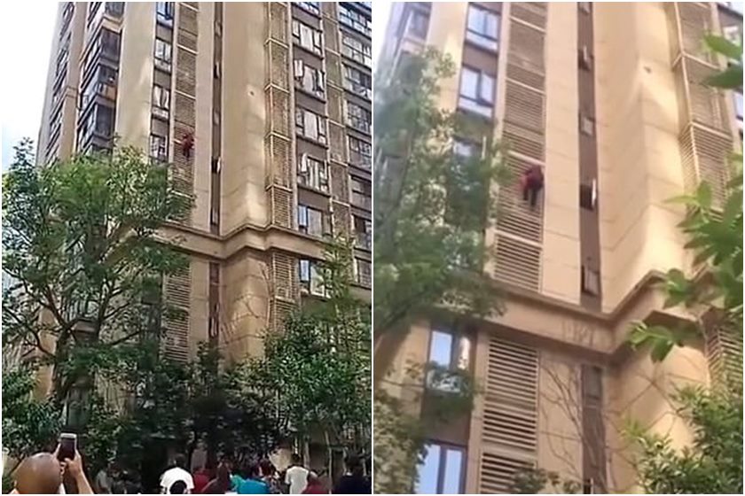 Idosa desce 9 andares pela fachada de prédio após ser trancada em casa