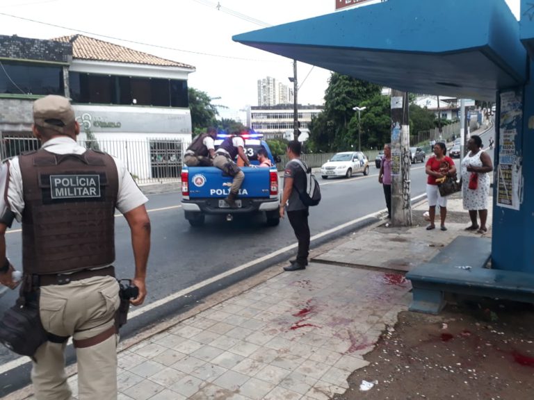 Salvador: suspeito de balear homem em ponto de ônibus é preso