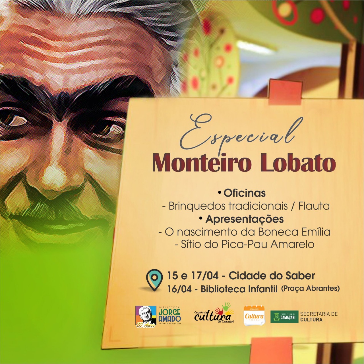 Camaçari: Especial Monteiro Lobato faz homenagem ao Dia do Livro Infantil