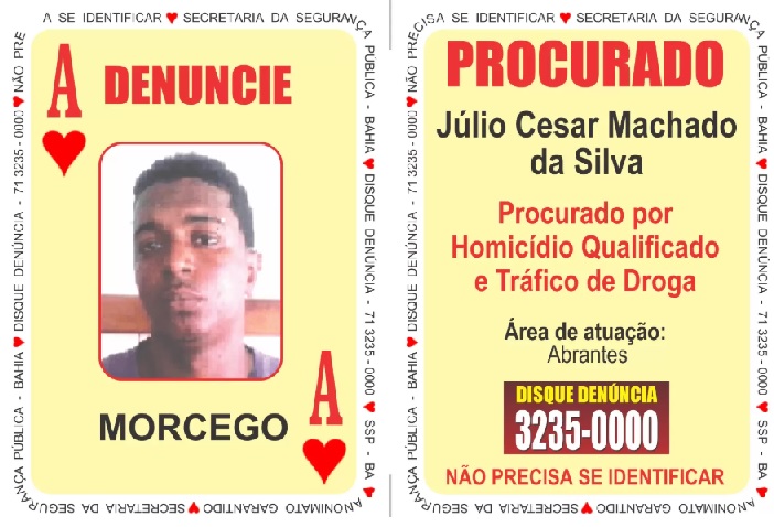 ‘Ás de Copas’ do Baralho do Crime é capturado, em Salvador