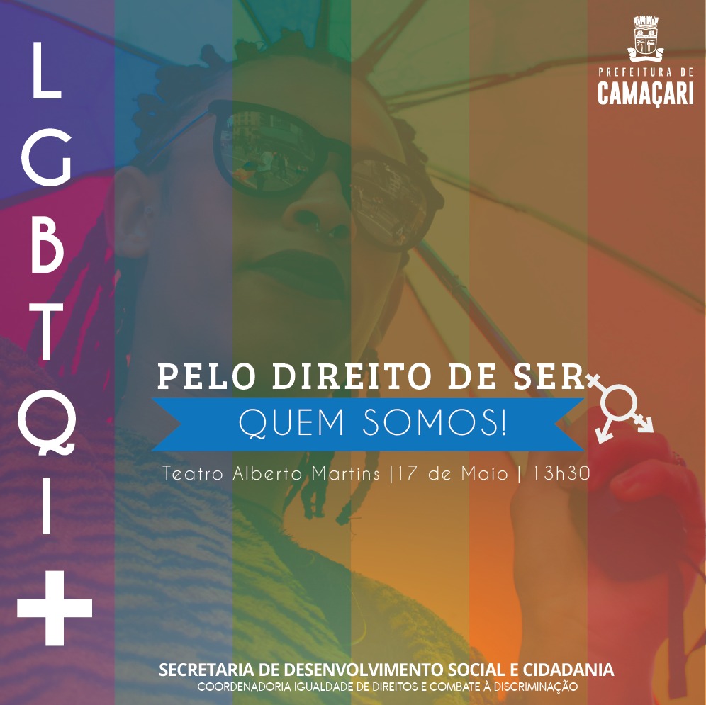 Camaçari receberá evento em comemoração ao Dia Internacional Contra a Homofobia