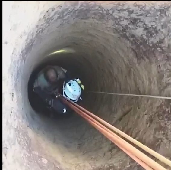 Idoso é resgatado após cair em poço com 13 metros de profundidade no interior da Bahia