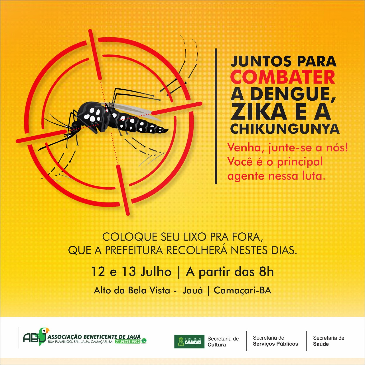 Camaçari: ação de combate ao Aedes Aegypti chega em Jauá