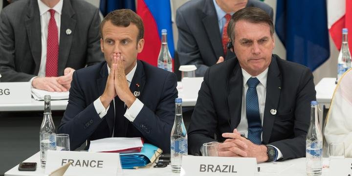 Bolsonaro apaga comentário sobre primeira-dama da França, após troca de farpas com Macron