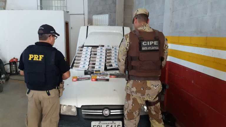 Polícia apreende carga de cigarros contrabandeada no sul do estado