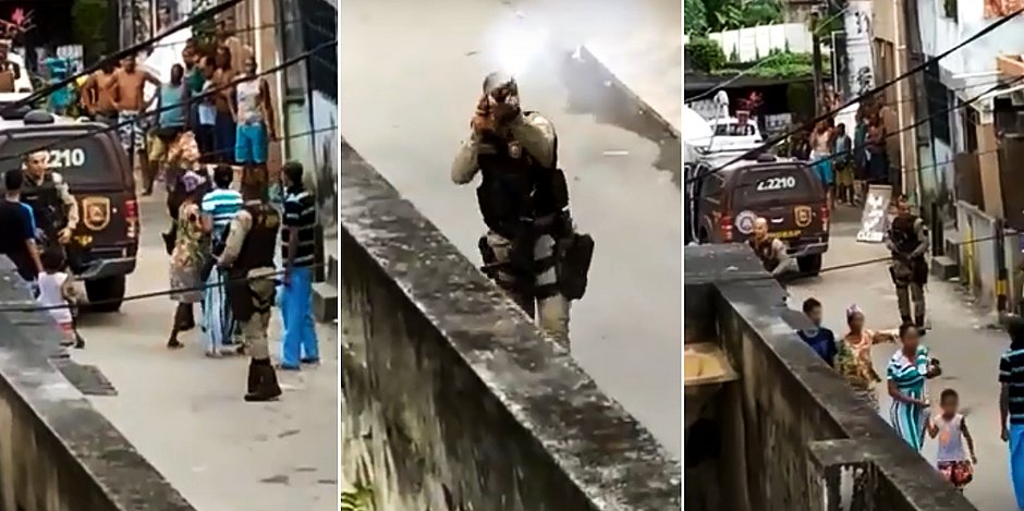 Ação de policiais assusta moradores do bairro da Liberdade, em Salvador