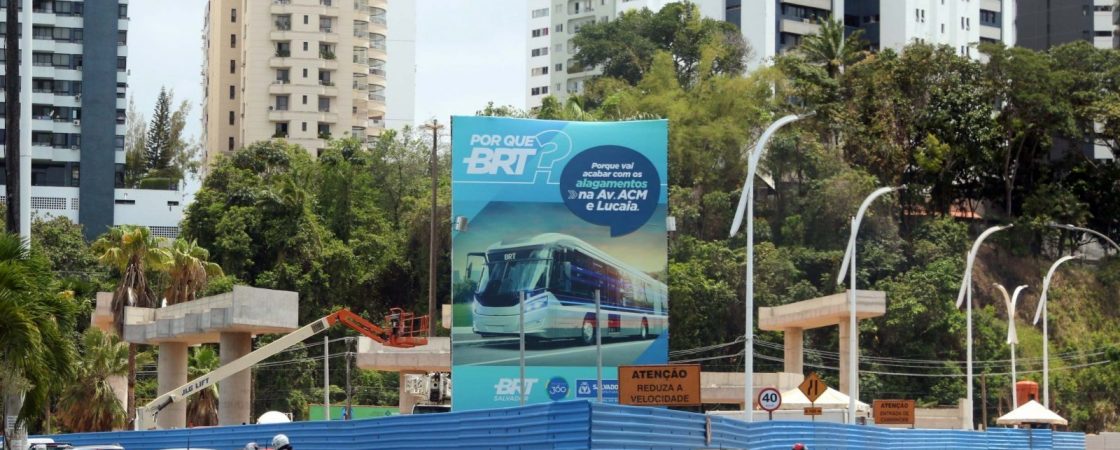 Obras do BRT alteram tráfego na ACM a partir deste domingo (8)