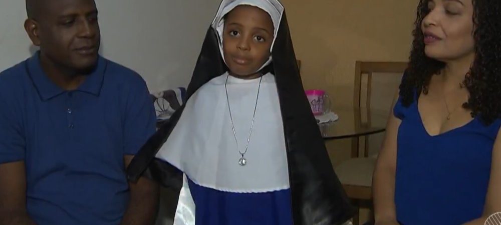 Irmã Dulce: baiana de 6 anos faz festa de aniversário tendo a freira como tema