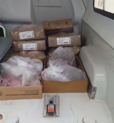 Denúncia: ambulância é usada para transportar carne bovina para hospital