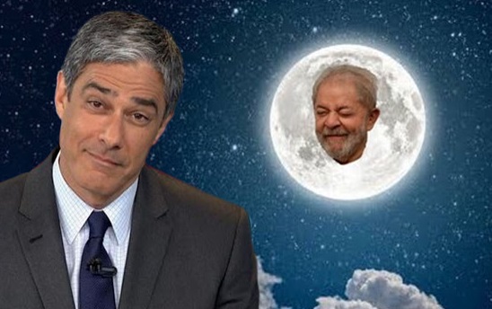 Bonner troca lua por Lula no JN: ‘A Lula… a Lula. A lua se posicionou entre a terra e sol’