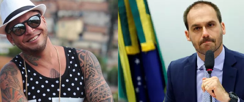 Após Kannário enfrentar PMs na Liberdade, Eduardo Bolsonaro chama cantor de ‘vagabundo’