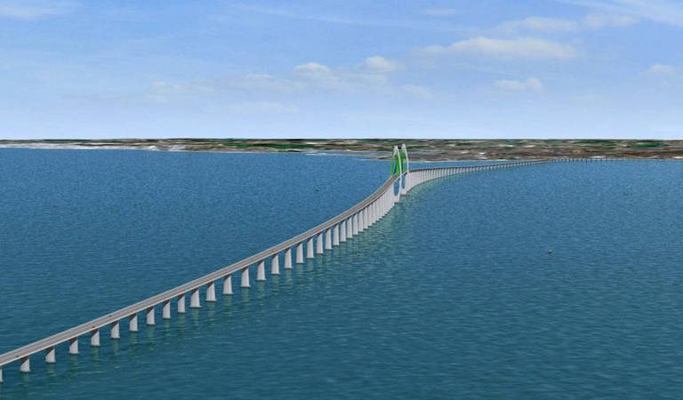 Chineses visitam área onde será iniciada obra da ponte Salvador-Itaparica