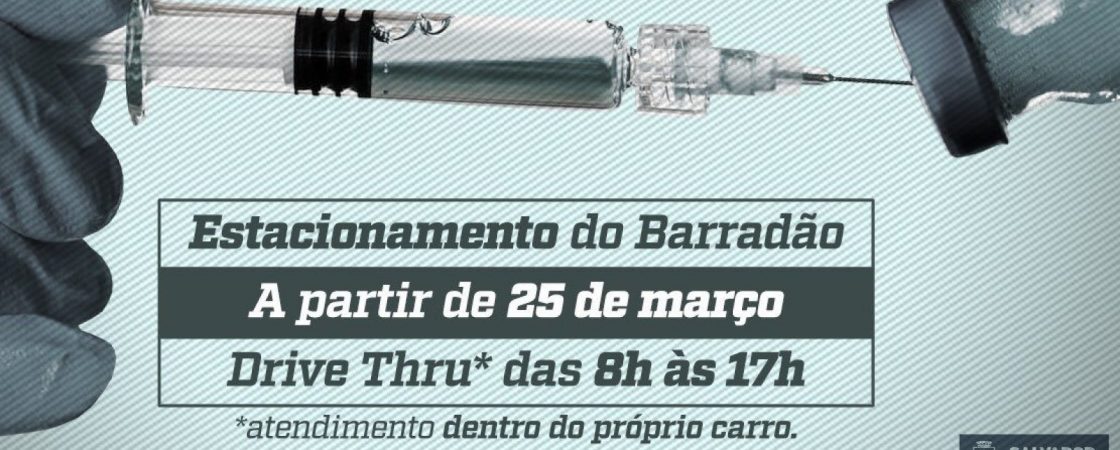 Barradão se torna, a partir de hoje, 25, um dos pontos de vacinação drive-thru contra H1N1 em Salvador