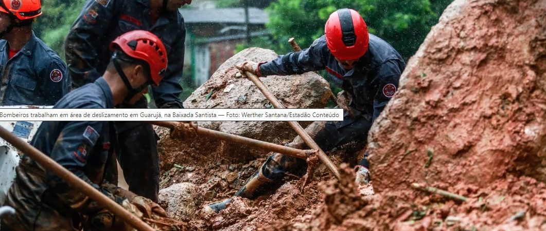 Sobe número de mortos após temporal na Baixada Santista, no litoral de SP