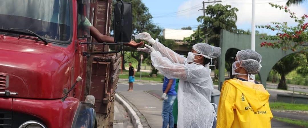 Simões Filho: barreira sanitária é realizada na entrada da cidade pela BR 324