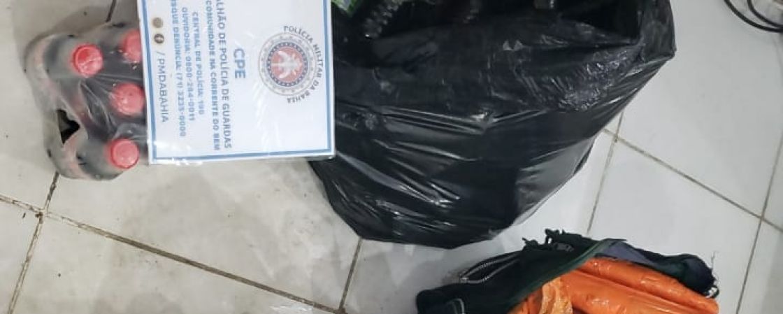 Polícia descobre esconderijo com 70 Kg de bebidas e alimentos para presos em Salvador