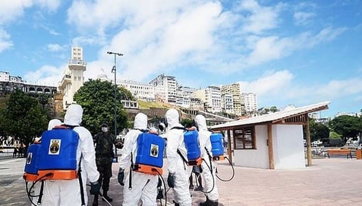 Coronavírus: pontos turísticos de Salvador passam por desinfecção