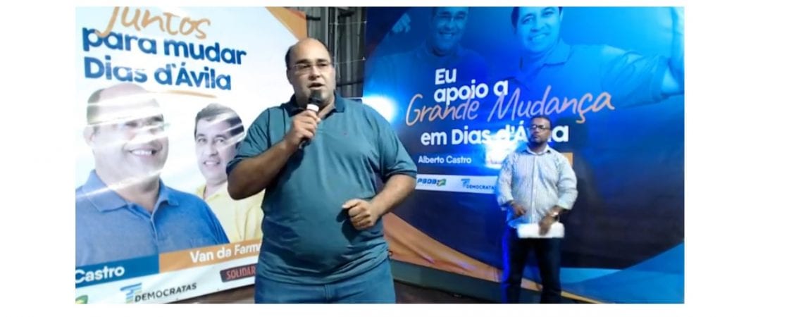 Candidatura de Alberto Castro para prefeitura de Dias d’Àvila é oficializada
