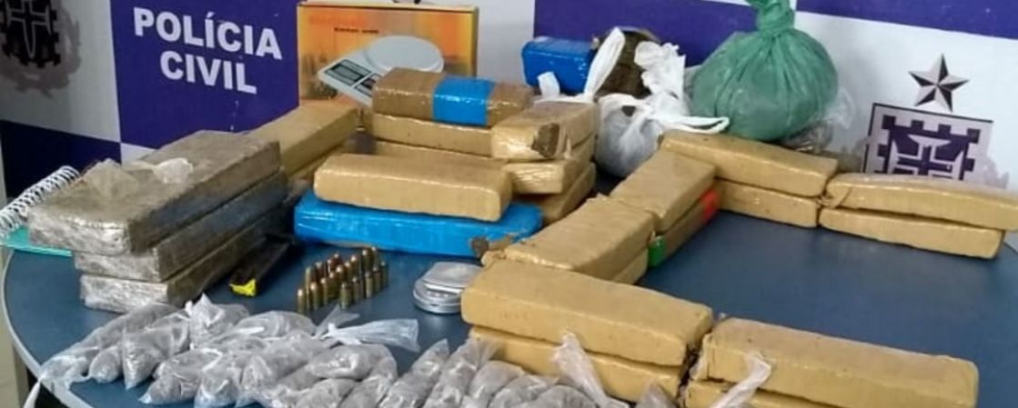 Polícia apreende mais de 20 quilos de maconha em Itabuna
