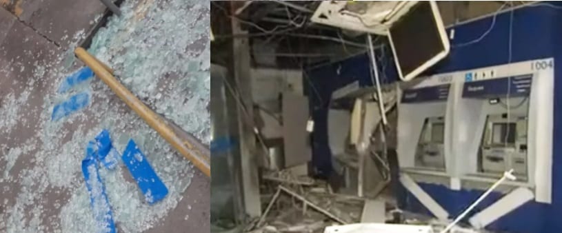 Após grupo explodir caixas, agência bancária fica destruída em Salvador