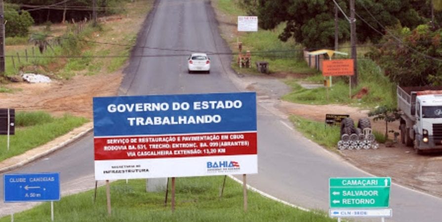 Bahia aparece em segundo lugar na lista de estados com maiores investimentos em obras e ações públicas