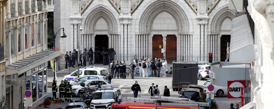 Ataque a faca deixa mortos e feridos na Basílica de Nice, na França