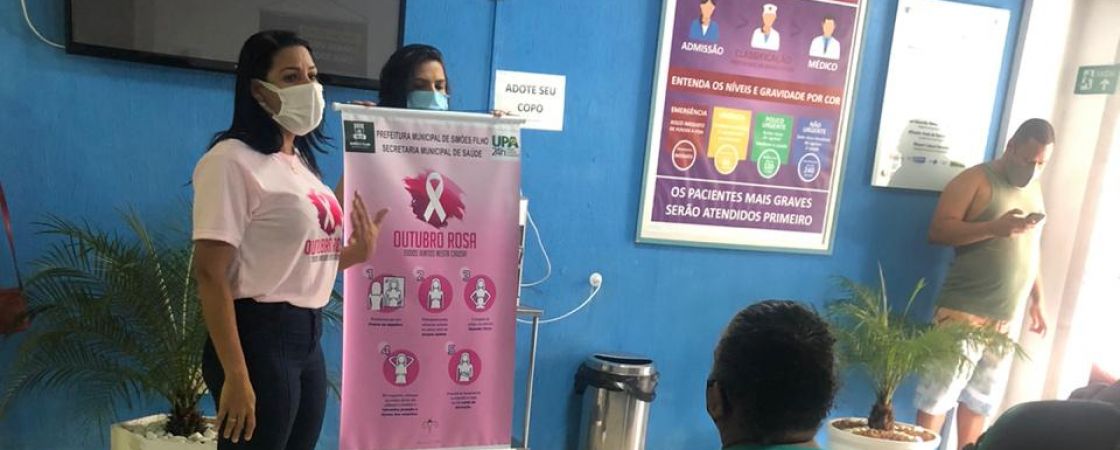 Ações de prevenção ao câncer de mama são realizadas em Simões Filho