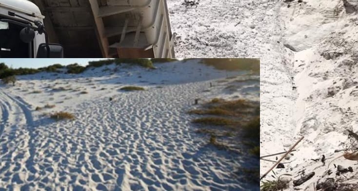 Grupo é flagrado retirando areia de espaço ambiental em Camaçari