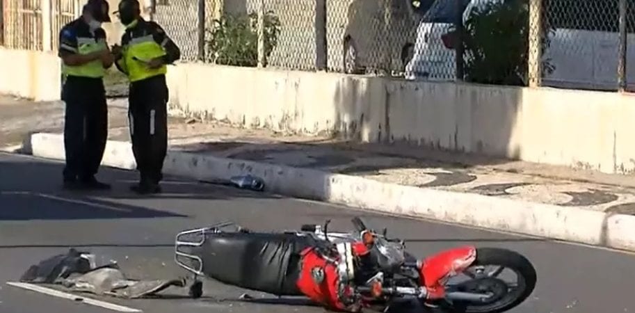Salvador: após ser atingido por carro, motociclista fica gravemente ferido; caso ocorreu no bairro de Patamares