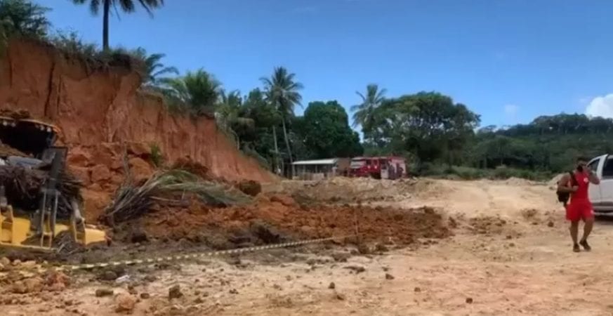 Trabalhador fica ferido após deslizamento de terra no sul da Bahia