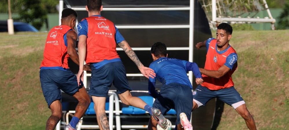 Com foco no tático e bolas paradas, Bahia finaliza treinamento para encarar o Atlético-MG