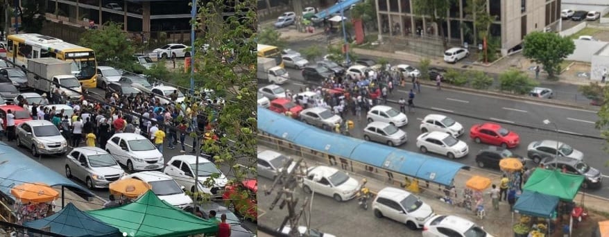 Motoristas de app fazem ação em Salvador  reivindicando adesão de ‘categoria promocional’