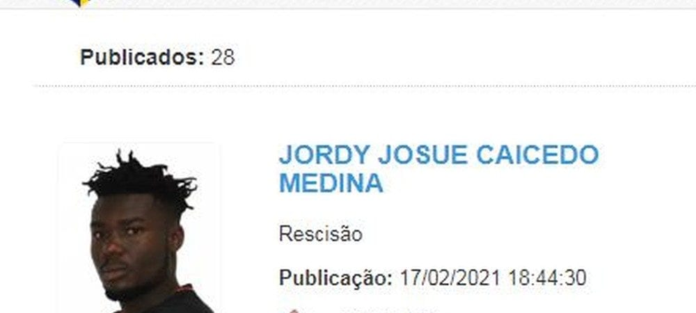 Saiu no BID: Jordy Caicedo rescinde contrato e assina com CSKA Sofia