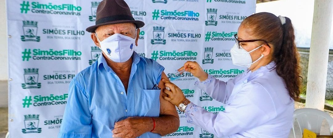 Simões Filho: Vacinação dos idosos a partir de 80 anos tem início na terça-feira (9)