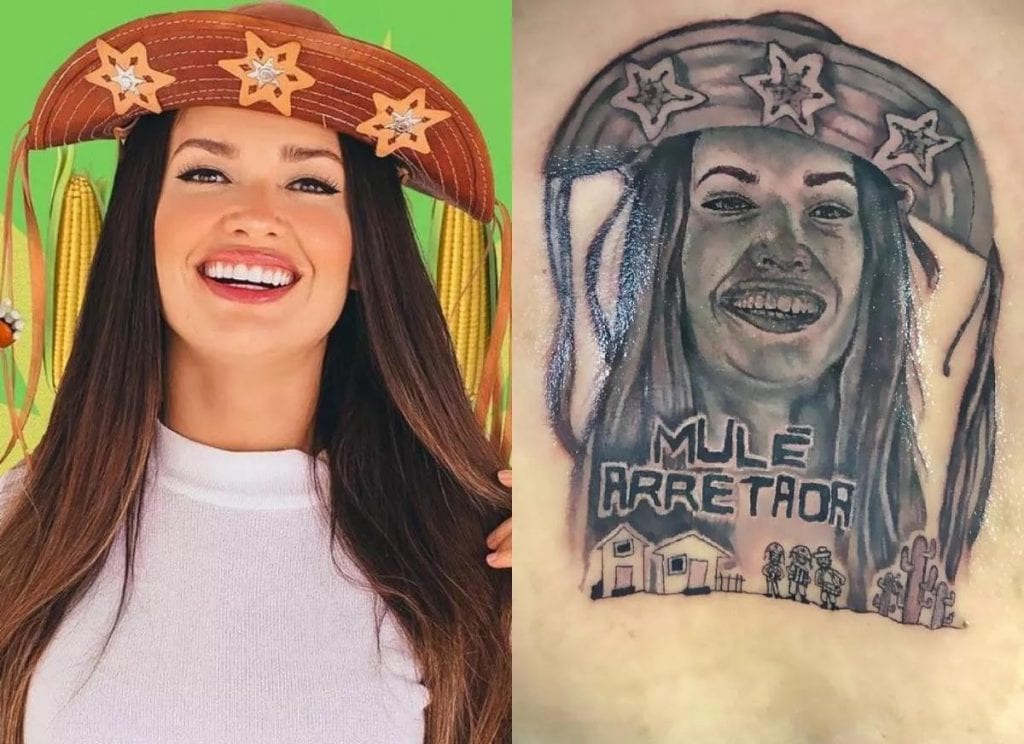 Fã tatua Juliette nas costas (Foto: Reprodução/Instagram)