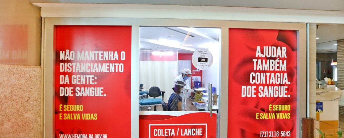 Hemoba retoma coleta de sangue em shoppings de Salvador; saiba como agendar doação