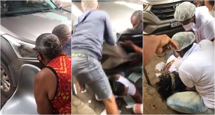 Vídeo: Mulher é atropelada em drive-thru e vacinação é suspensa em São Sebastião do Passé