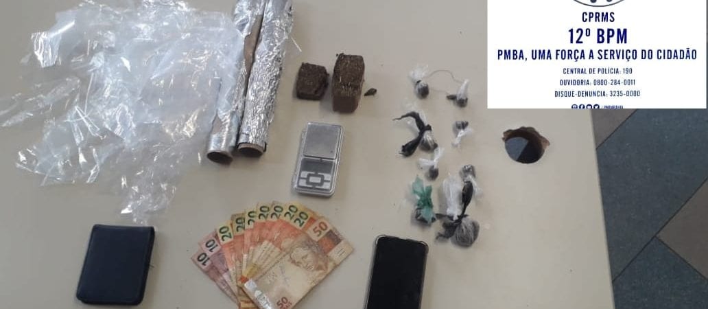 Camaçari: homem é preso na Bomba suspeito de tráfico de drogas