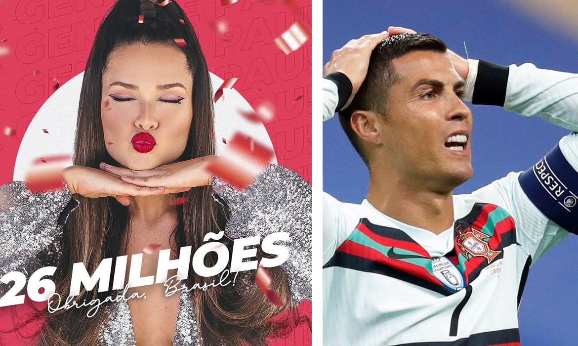 Juliette bate CR7 e se torna a maior influenciadora do mundo