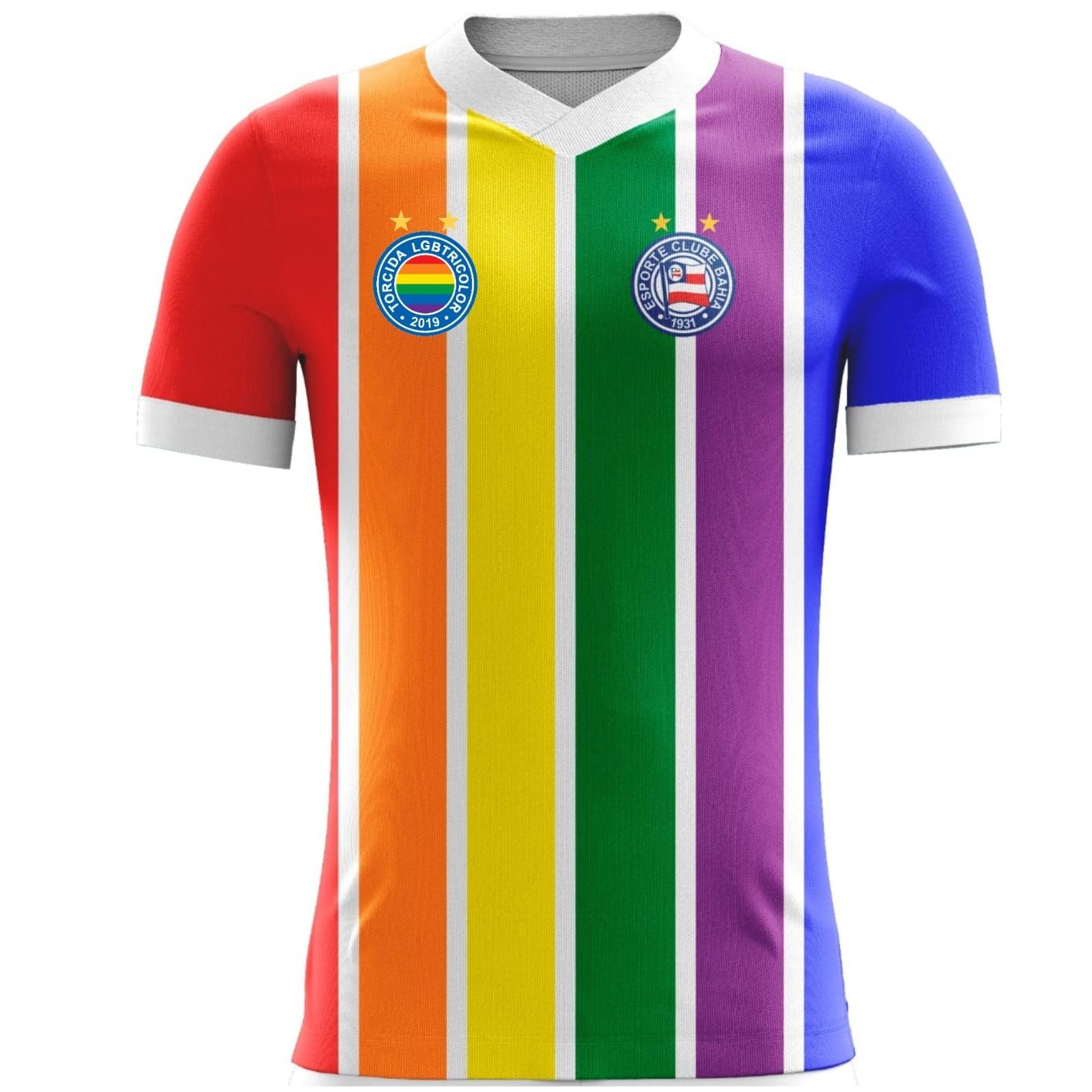 Dia do orgulho LGBTQIA+: Bahia lança venda de camisa nas cores do arco