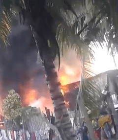 Incêndio na Bahia: Seis casas são destruídas pelo fogo em Ilhéus