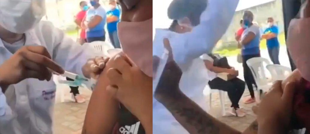 Vacinação com pagodão: Técnica de enfermagem de Simões Filho viraliza na web