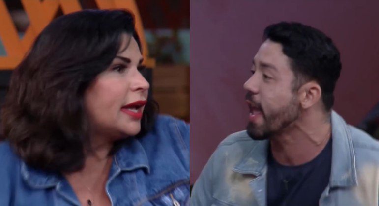 Treta – Rico Melquiades e Solange Gomes travam discussão ao vivo em reality show