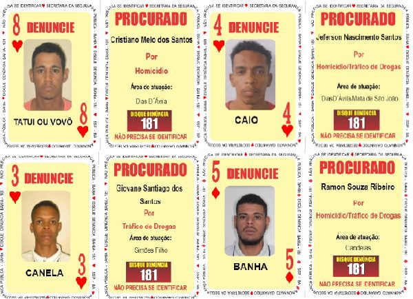 Suspeitos da Região Metropolitana são inseridos na lista de foragidos mais perigosos da Bahia